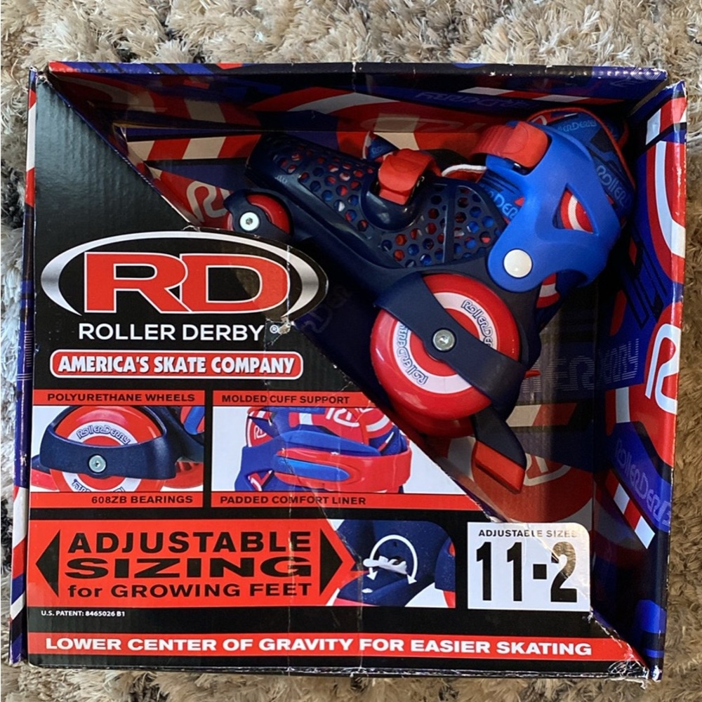Roller Derby Adjustable Inline Skates - Blue and Red